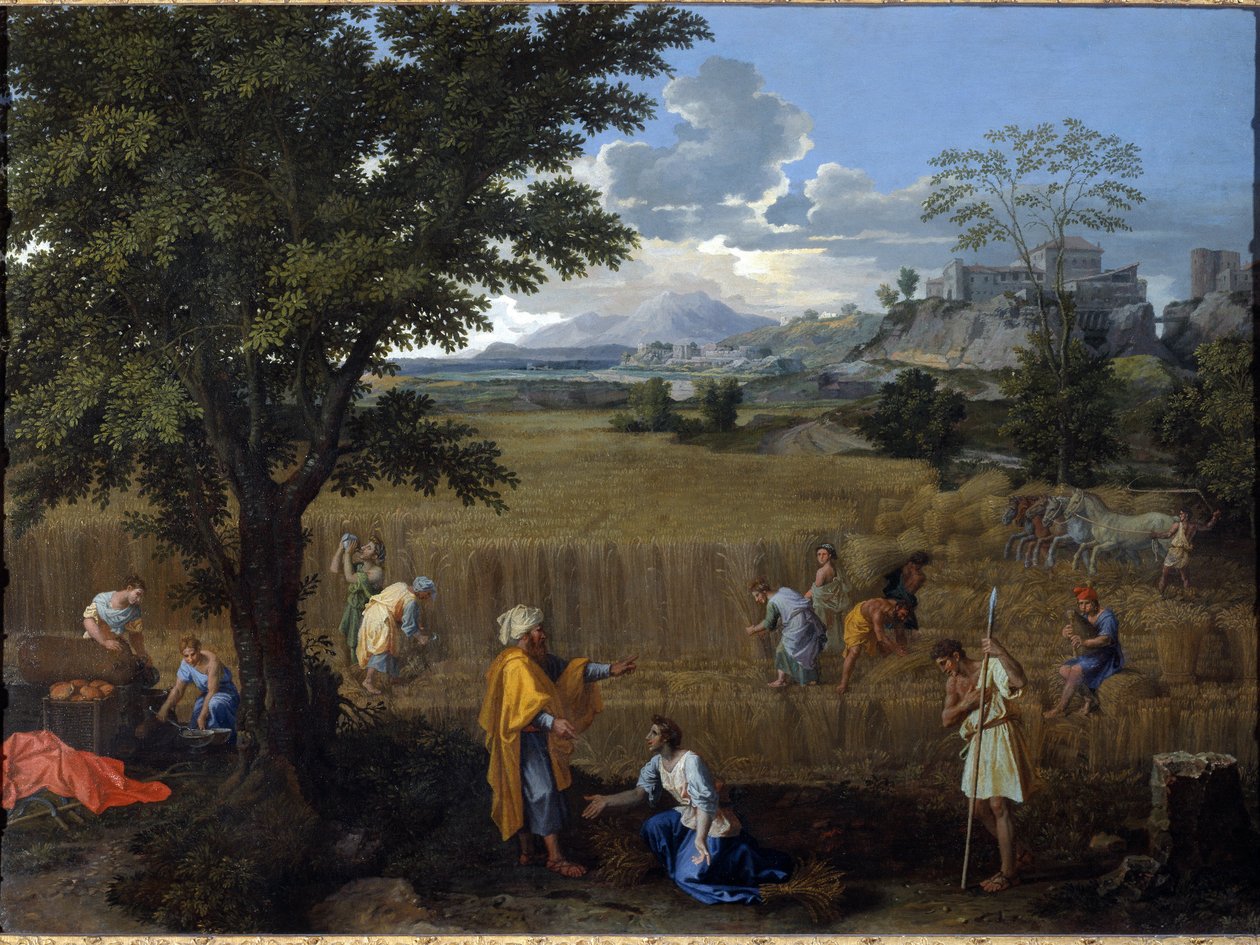 Lato czyli Rut i Boaz autorstwa Nicolas Poussin
