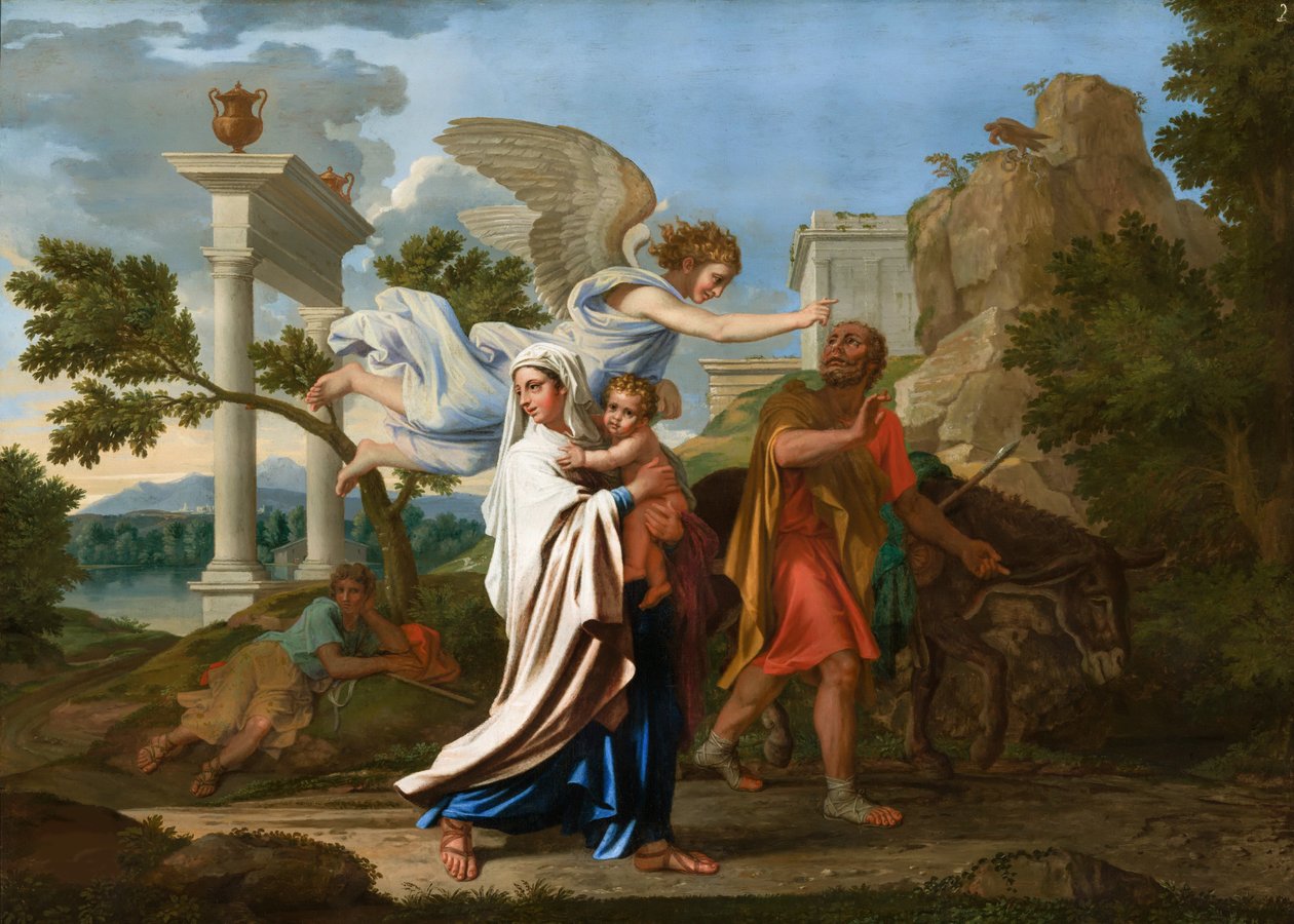 Ucieczka do Egiptu, ok. 1657. autorstwa Nicolas Poussin