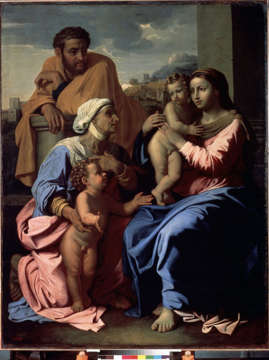 Święta Rodzina z Janem Chrzcicielem i św. Elżbietą autorstwa Nicolas Poussin