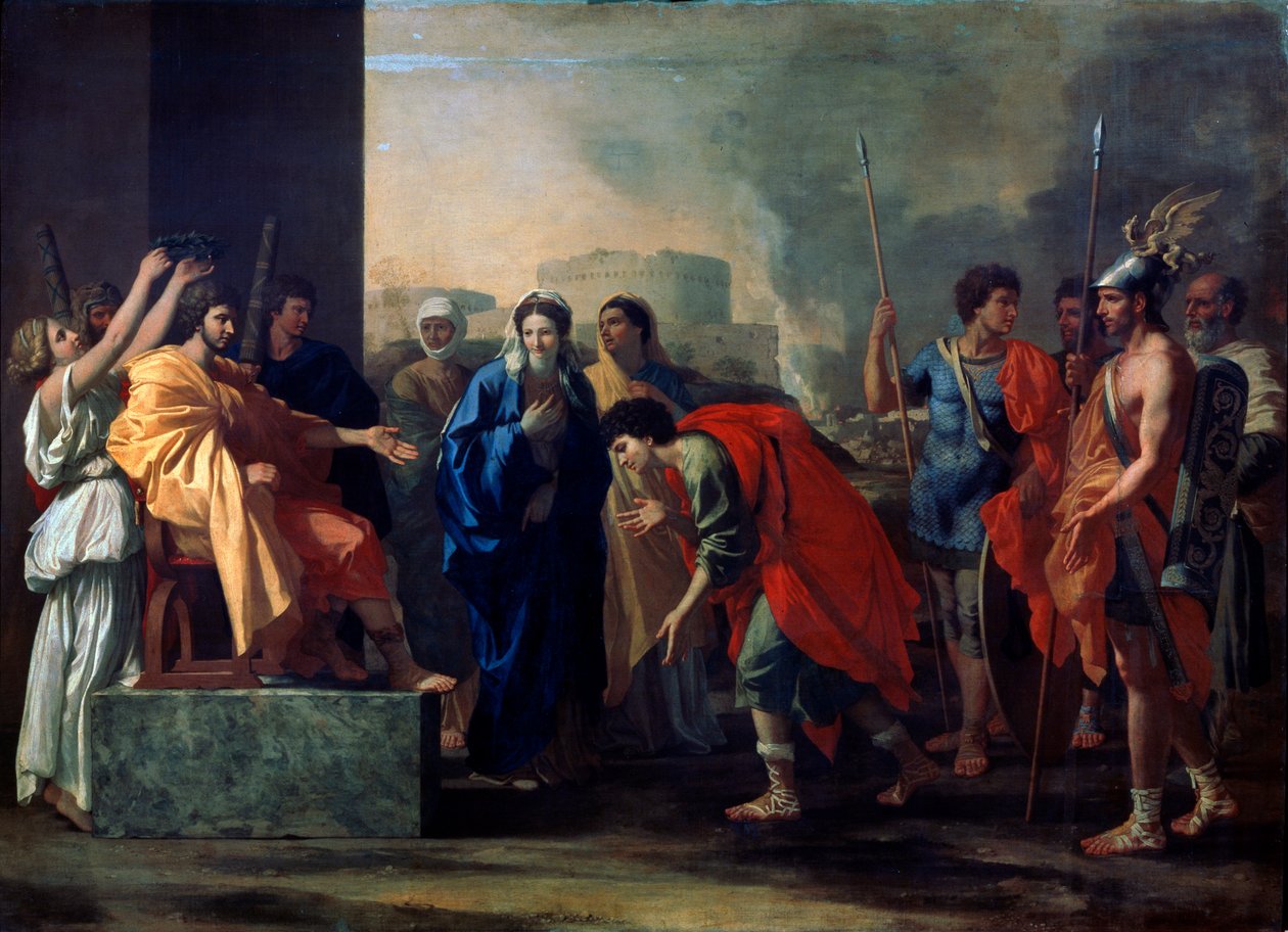Wielkoduszność Scypiona Afrykańskiego, 1640. autorstwa Nicolas Poussin