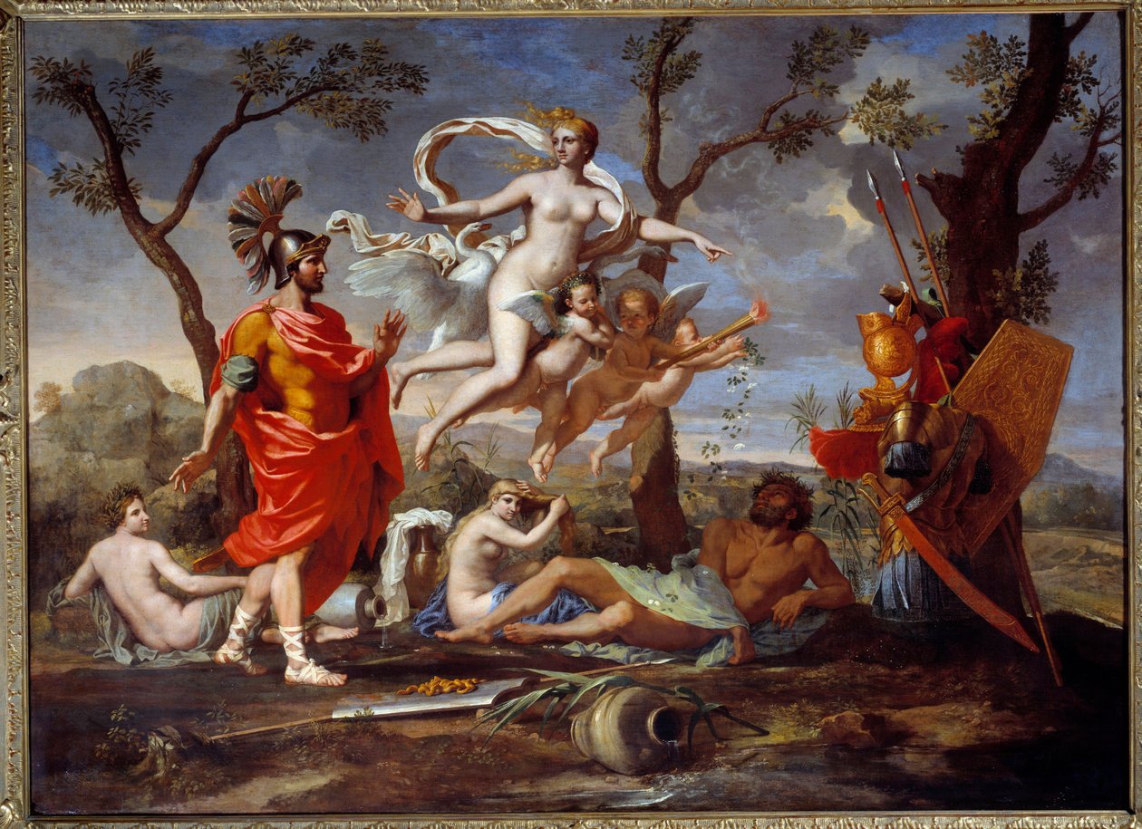 Zestaw kierownicy (szczegół) autorstwa Nicolas Poussin