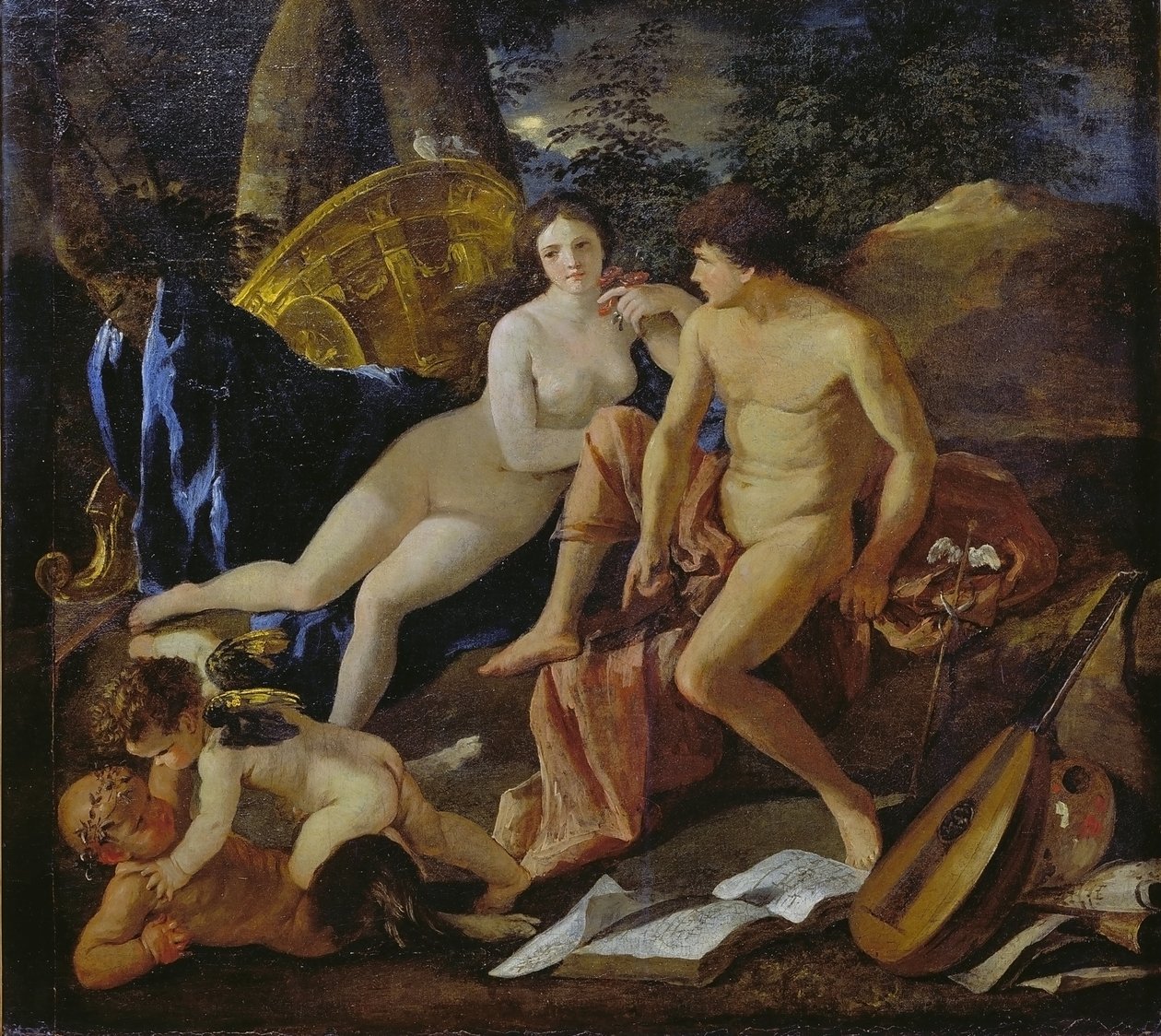 Wenus i Merkury autorstwa Nicolas Poussin