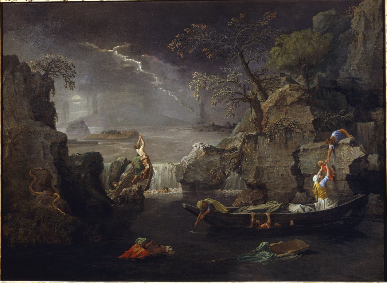 Zima lub potop autorstwa Nicolas Poussin