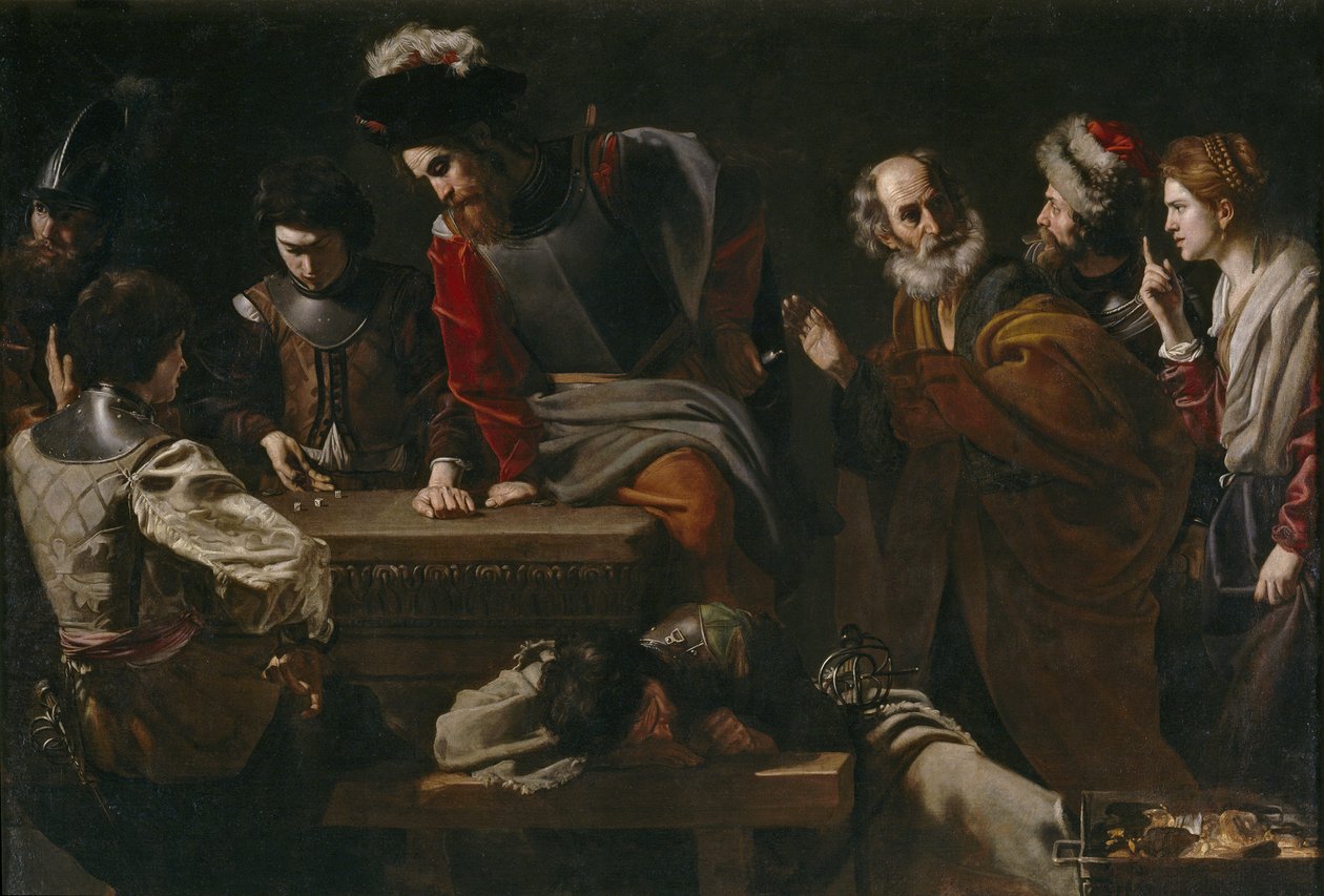 Odmowa św. Piotra, ok. 1625 autorstwa Nicolas Tournier
