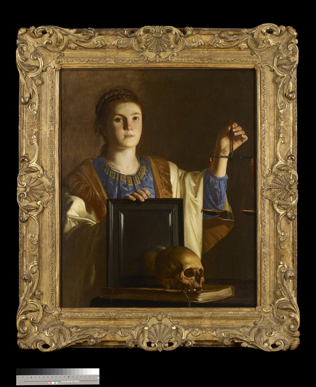 Prawda przedstawiająca zwierciadło marności świata, ok. 1630 autorstwa Nicolas Tournier