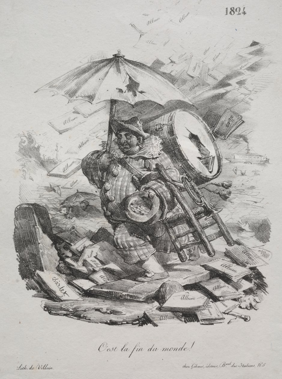 Szkice litograficzne: to koniec świata! (fronton) autorstwa Nicolas Toussaint Charlet