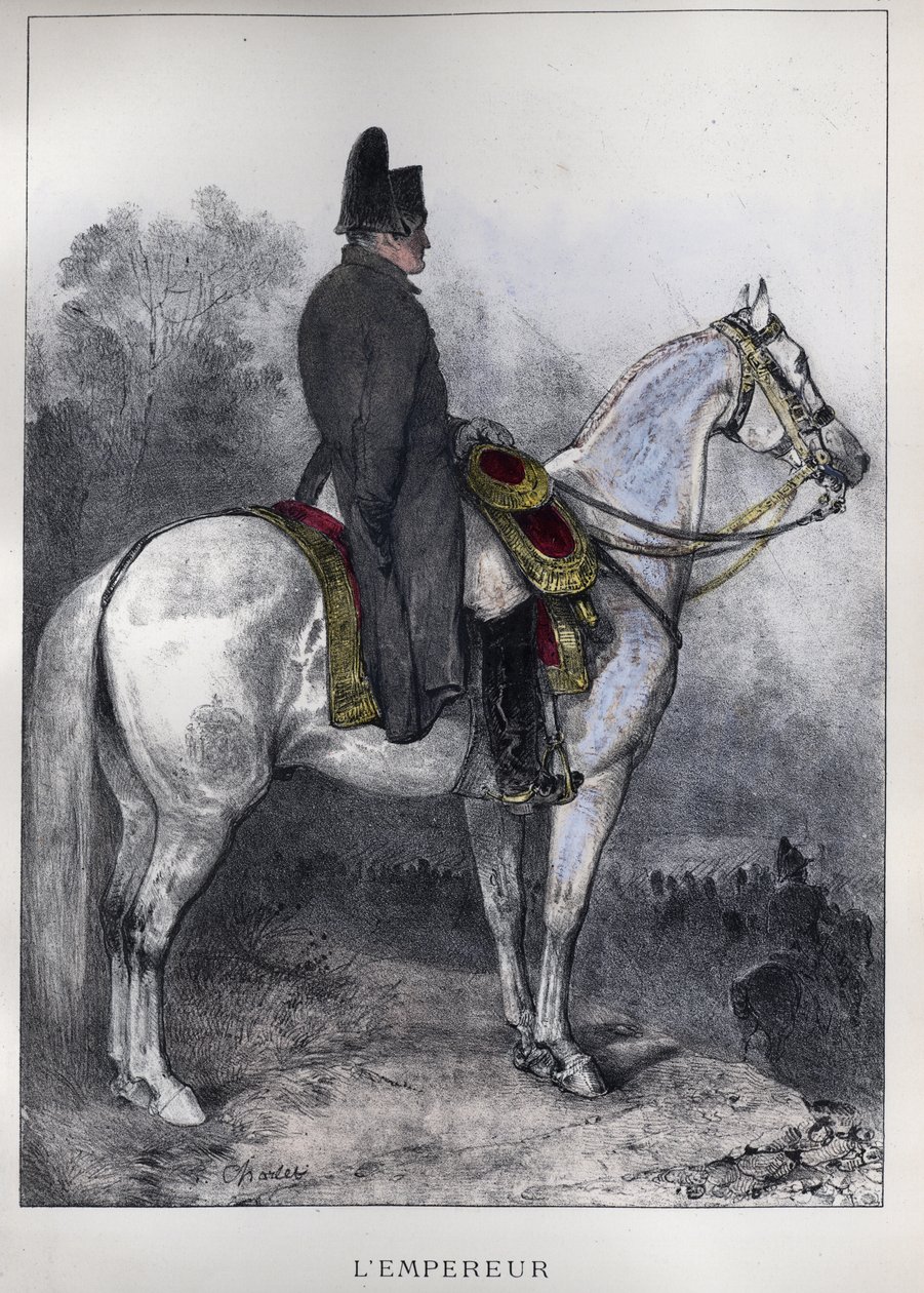 Napoleon w płaszczu autorstwa Nicolas Toussaint Charlet
