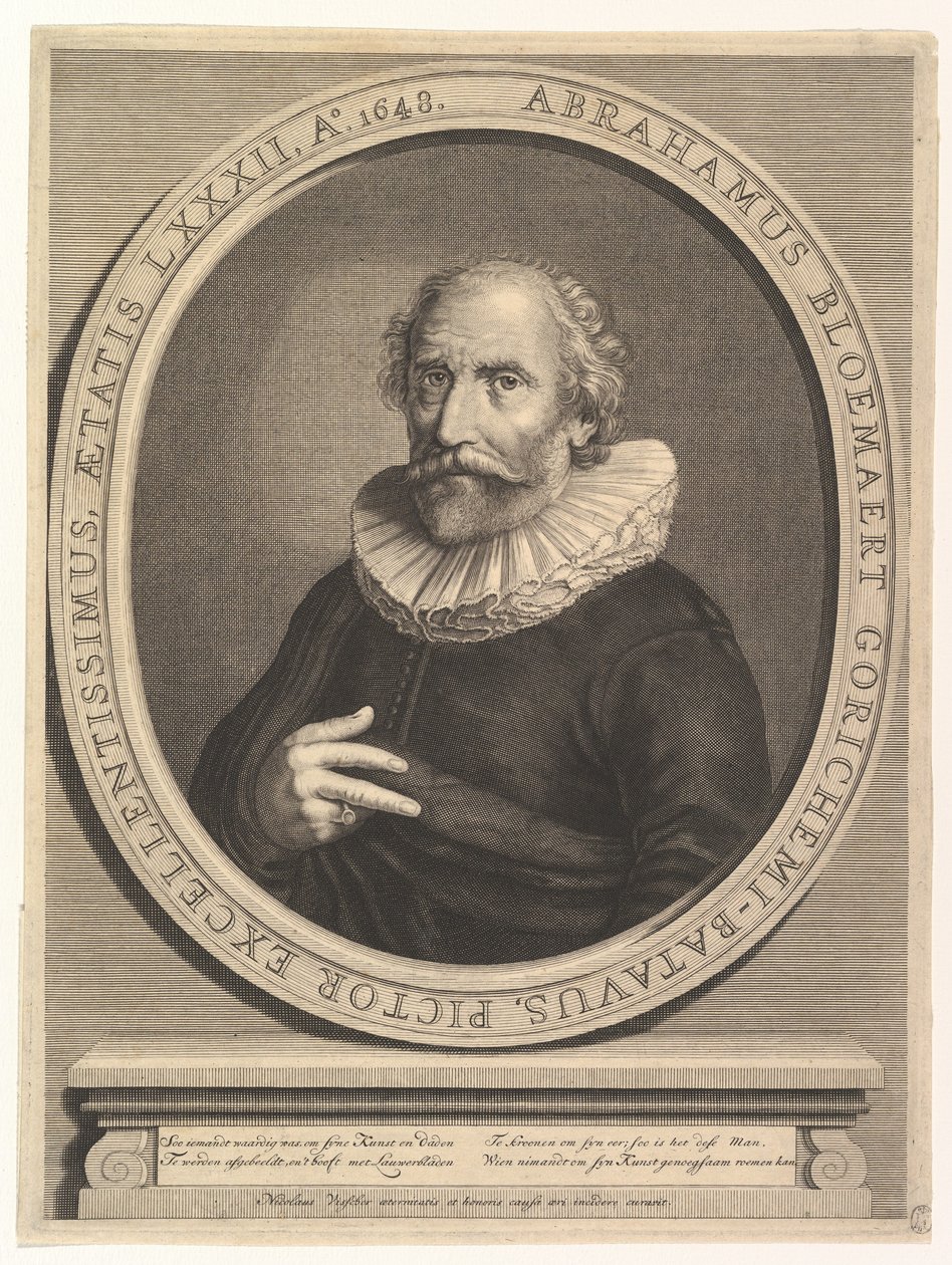 Portret Abrahama Bloemaerta, XVII wiek. autorstwa Nicolas Visscher