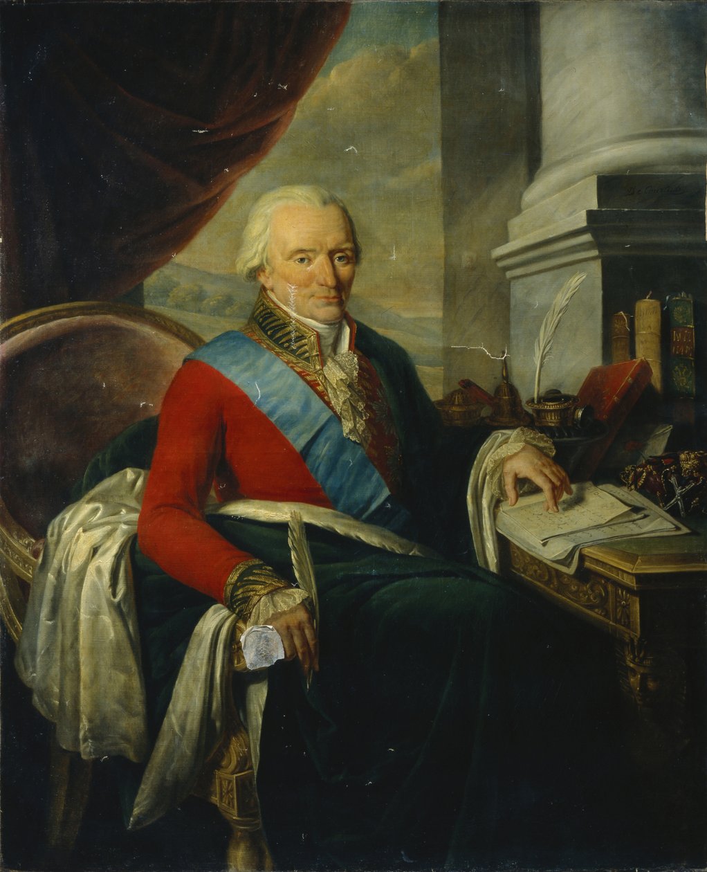 Portret księcia Michaiła Michajłowicza Szczerbatowa 1733-1790, koniec XVIII w. autorstwa Nicolas de Courteille