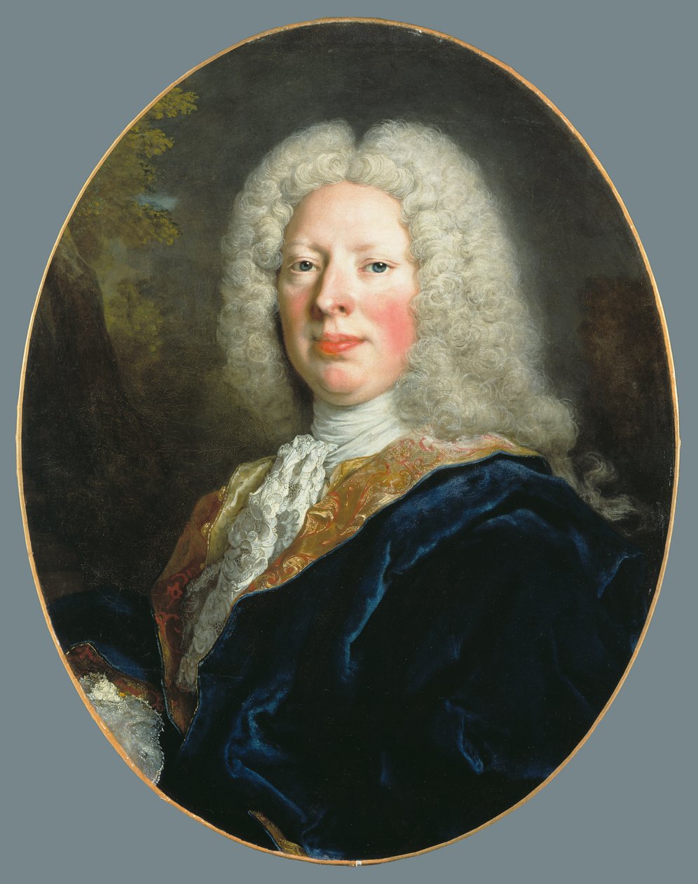 Fryderyk August, hrabia Rutowski, ok. 1729 (olej na płótnie) autorstwa Nicolas de Largillière