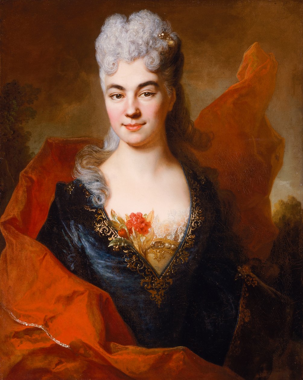 Portret Brigitte Ansart, ok. 1704 (olej na płótnie) autorstwa Nicolas de Largillière