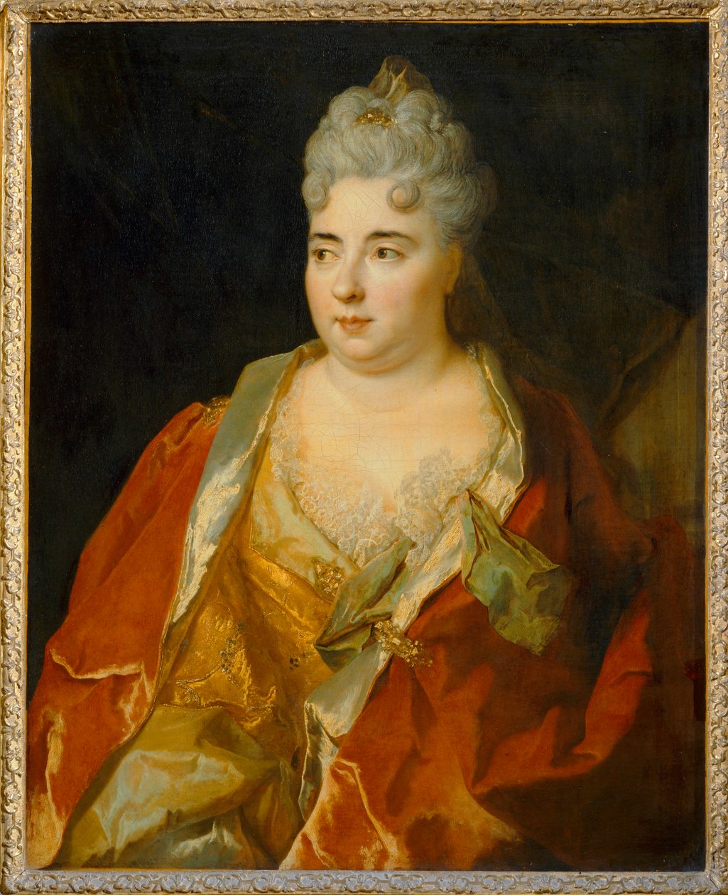 Portret damy, o której mówi się, że jest Marie-Anne Mancini, księżną Bouillon ... autorstwa Nicolas de Largillière