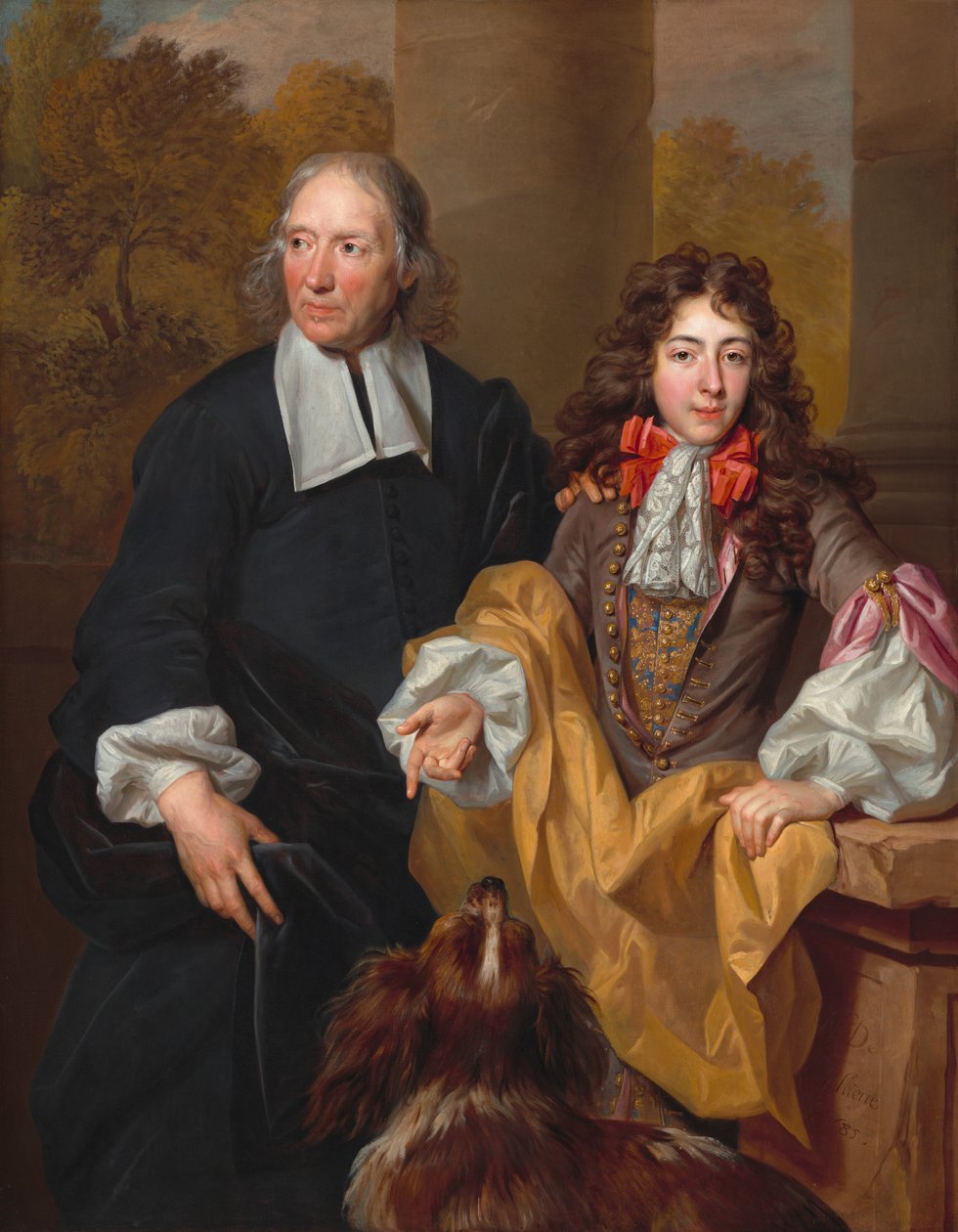 Portret młodego mężczyzny i jego nauczyciela autorstwa Nicolas de Largillierre