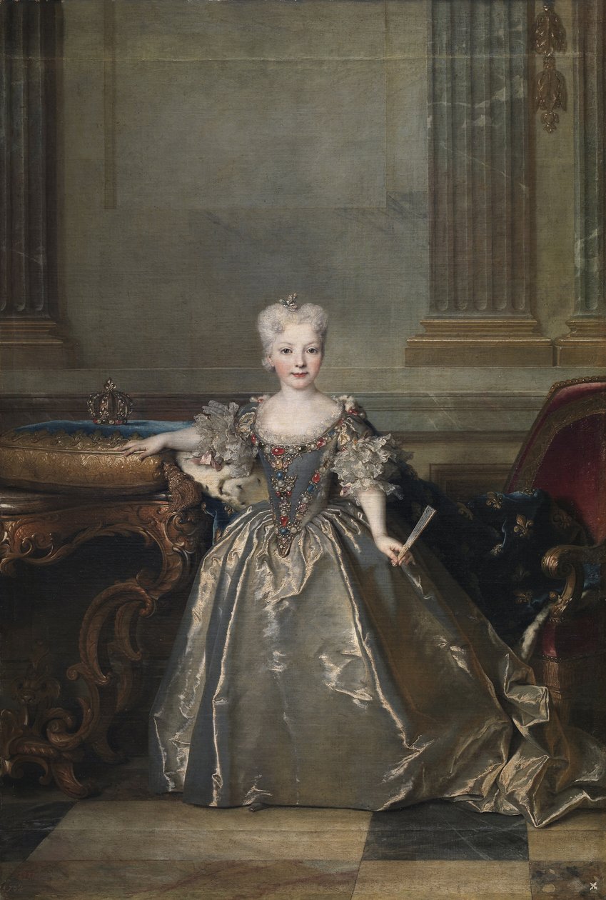Infantka Mariana Wiktoria z Hiszpanii, 1724 autorstwa Nicolas de Largillière