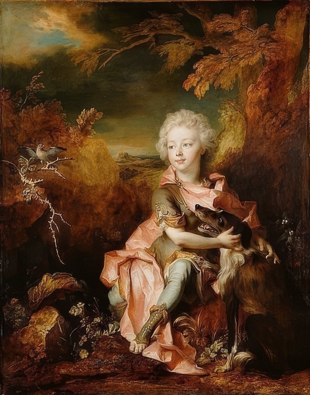 Portret chłopca w stroju. Około 1710-1714 autorstwa Nicolas de Largillière