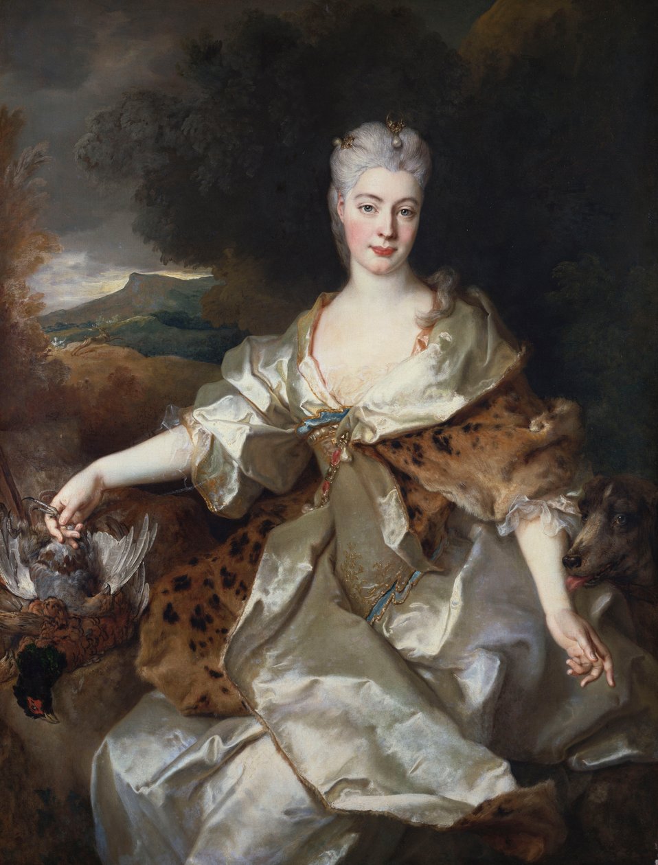 Portret hrabiny Noirmont jako Diana autorstwa Nicolas de Largillière