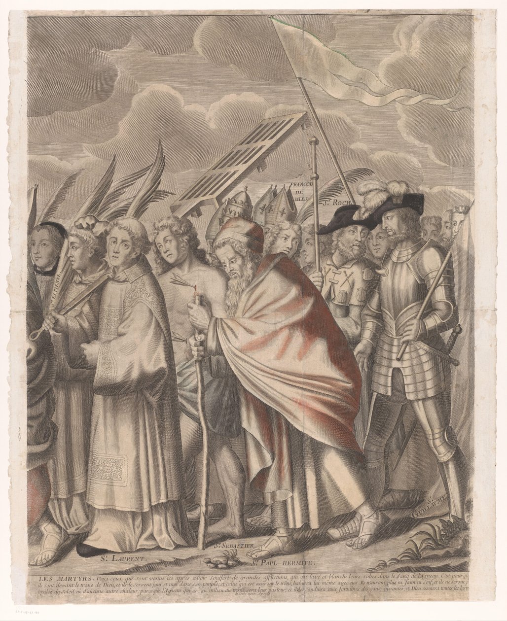 Triumfalna procesja Chrystusa z postaciami ze Starego i Nowego Testamentu Triumf Jezusa Chrystusa (tytuł na obiekcie) autorstwa Nicolas de Larmessin (I)