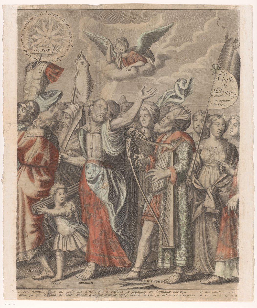 Triumfalna procesja Chrystusa z postaciami ze Starego i Nowego Testamentu (część druga) Triumf Jezusa Chrystusa (tytuł na obiekcie) autorstwa Nicolas de Larmessin (I)