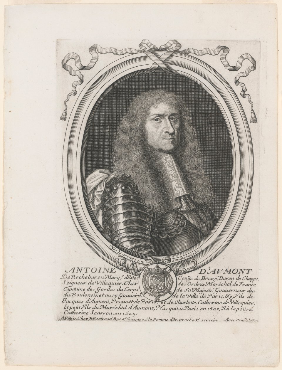Portret Antoine d autorstwa Nicolas de Larmessin