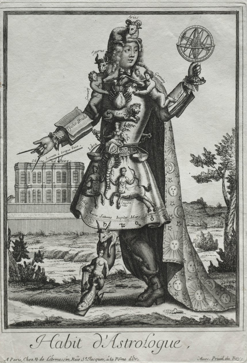 Kostiumy fantazyjne: Kostium astrologa, ok. 1930 r. 1690. autorstwa Nicolas de Larmessin II