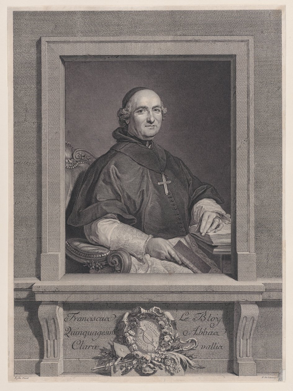 Portret Francois Le Bloy, 1760-92., 1760-92. autorstwa Nicolas de Launay