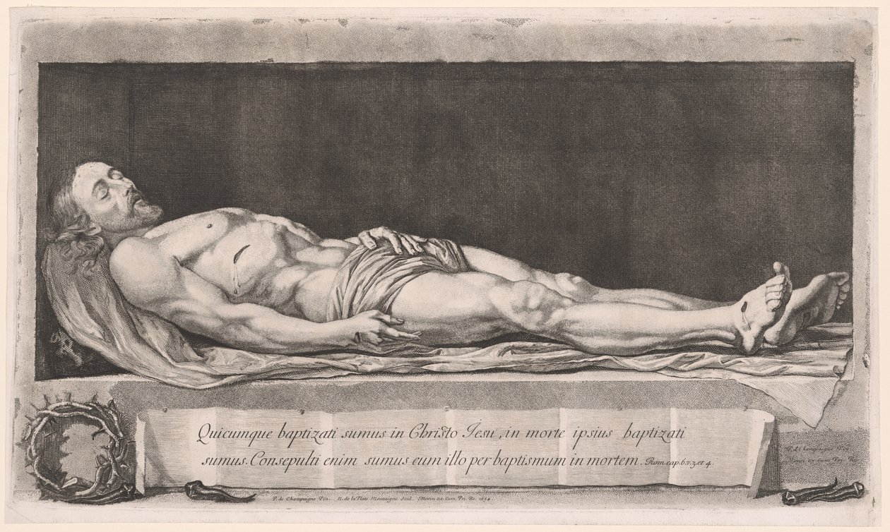 Martwy Chrystus leżący w grobie autorstwa Nicolas de Plattemontagne