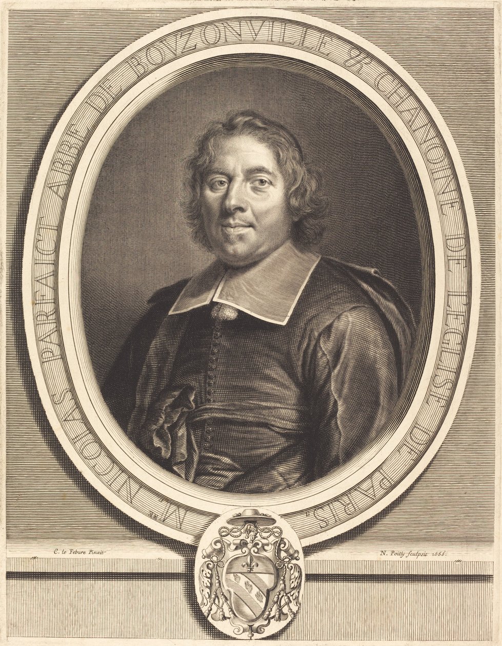 Mikołaj Idealny autorstwa Nicolas de Poilly after Claude Lefebvre