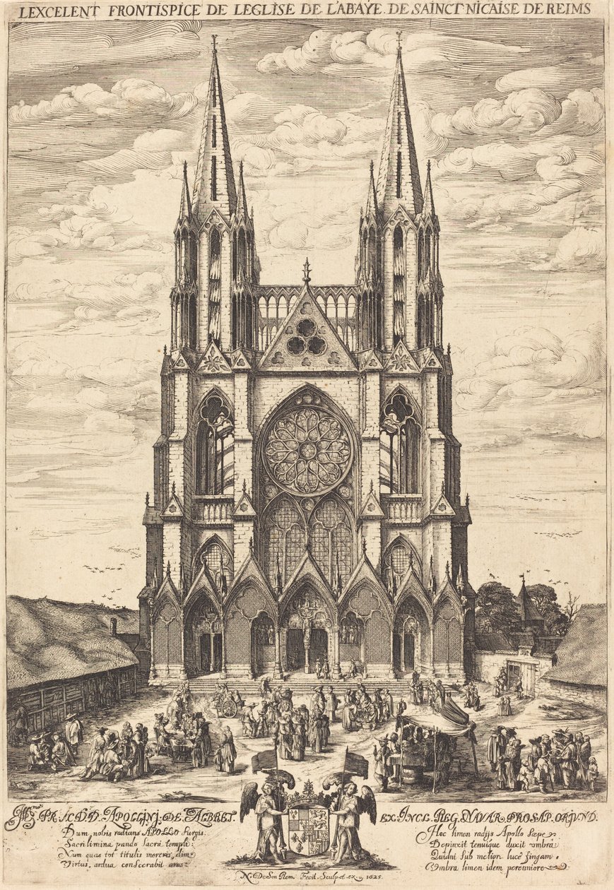 Fasada opactwa S. Nicaise de Reims autorstwa Nicolas de Son