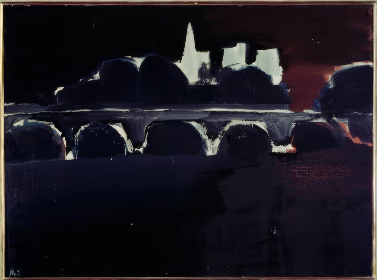 Widok Paryża nocą autorstwa Nicolas de Staël