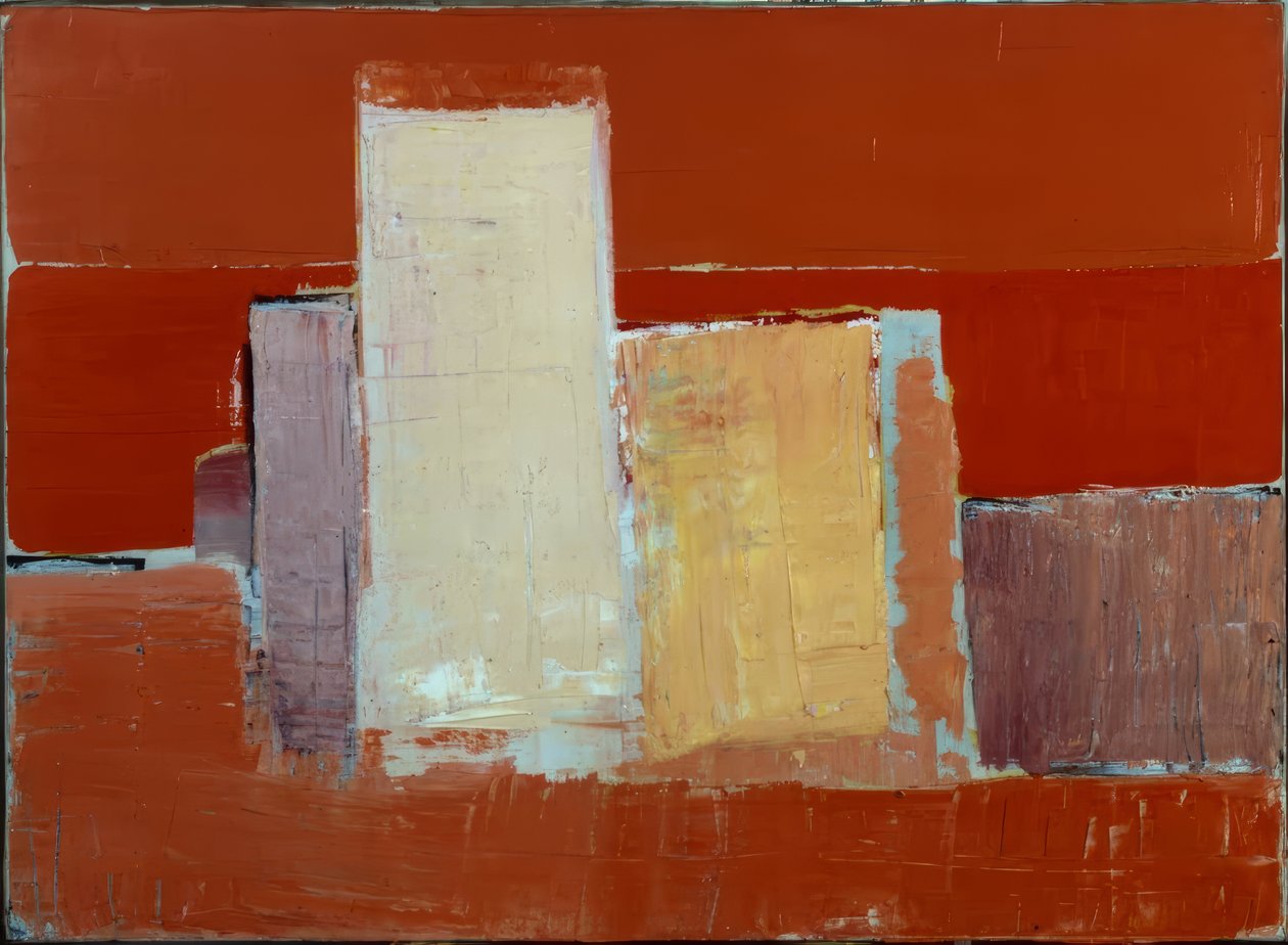 Czerwony krajobraz autorstwa Nicolas de Staël