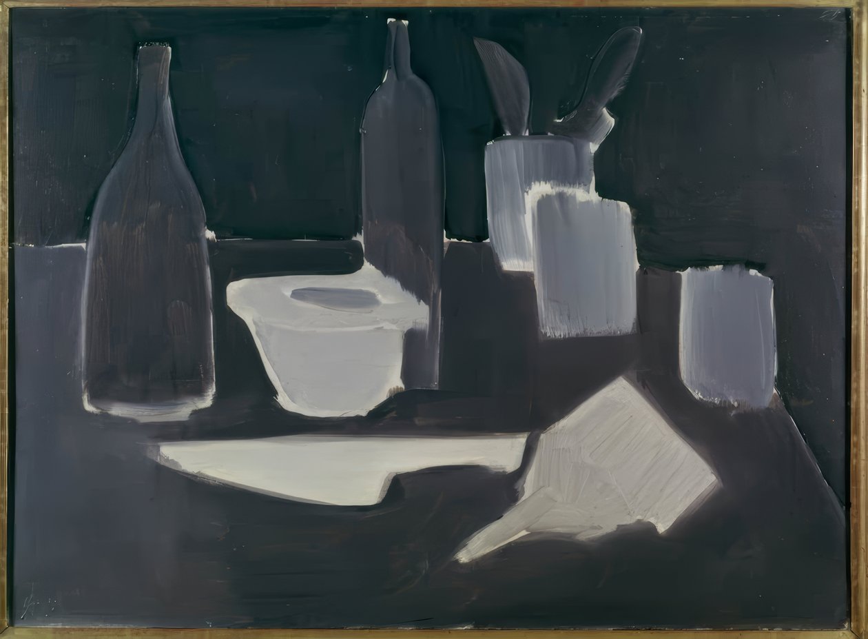 Martwa natura, grisaille autorstwa Nicolas de Staël