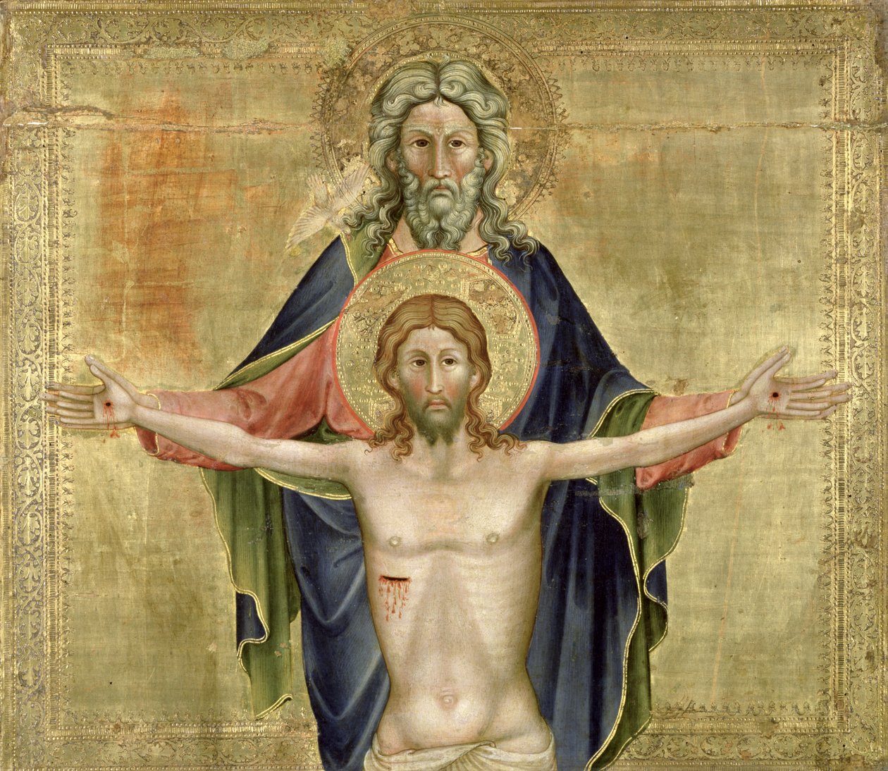 Trójca Święta (tempera na panelu) autorstwa Nicoletto Semitecolo