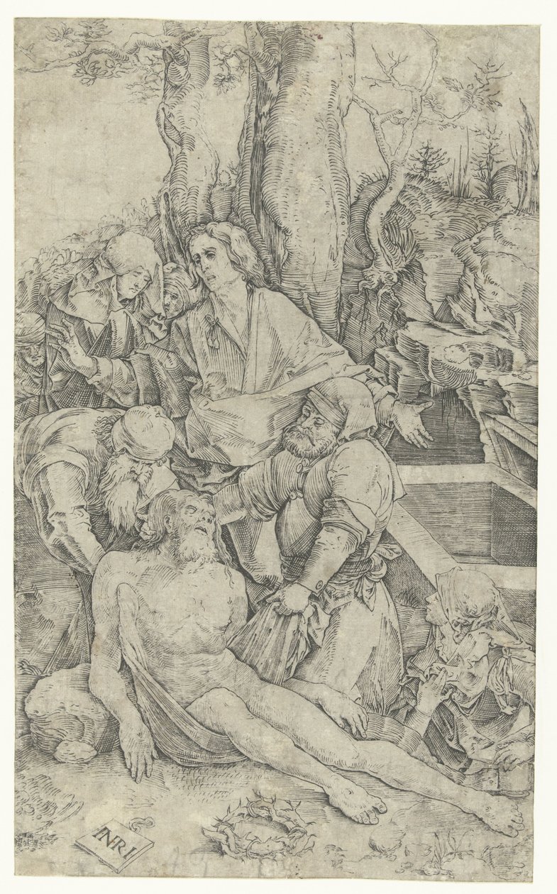Złożenie do grobu Chrystusa autorstwa Nicoletto da Modena (attributed to)