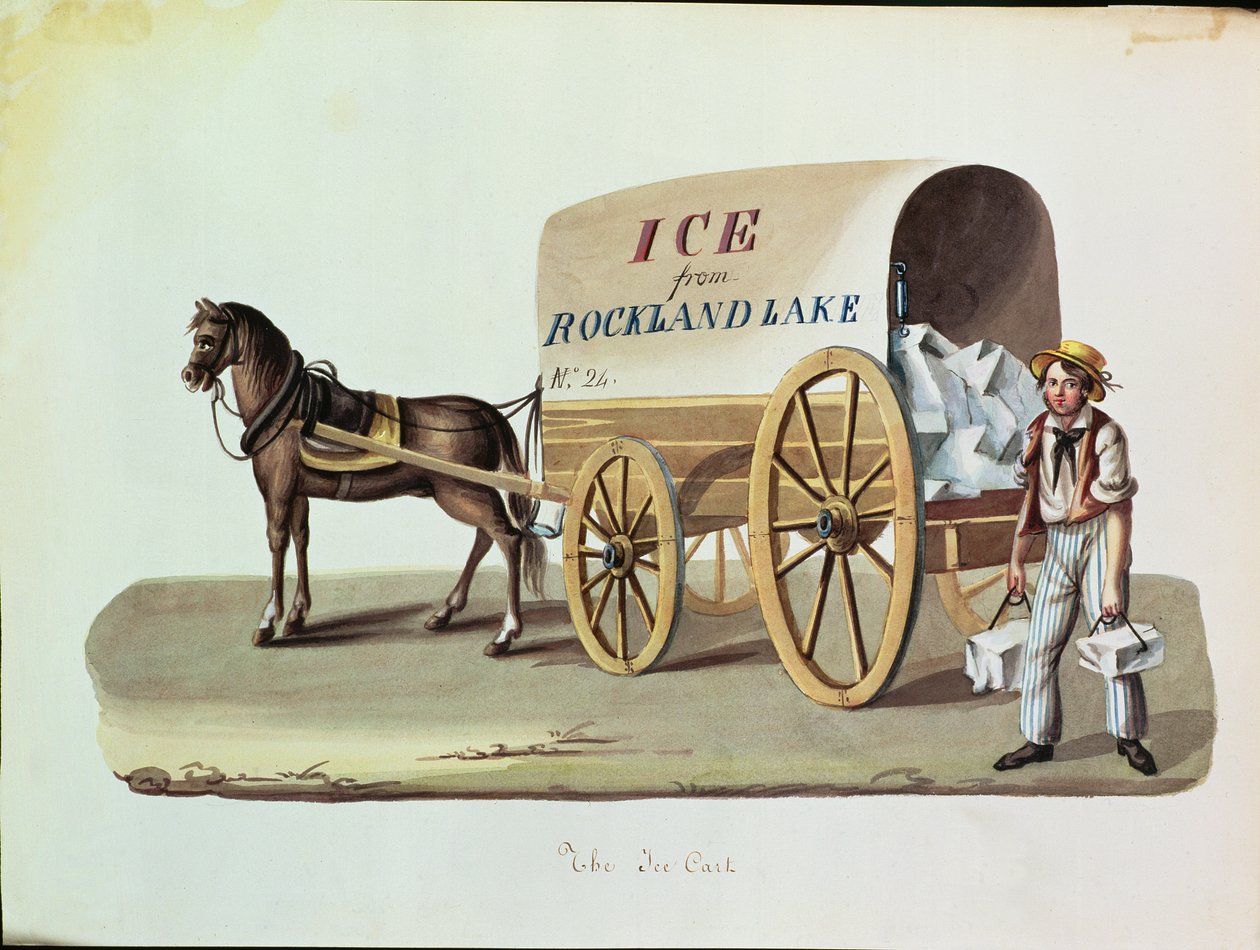 Wózek z lodem, ok. 1840 r autorstwa Nicolino Calyo