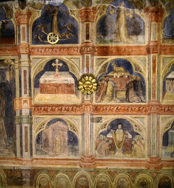 Sceny religijne, z serii fresków przedstawiających Cykl Astrologiczny autorstwa Nicolo and Stefano da Ferrara Miretto
