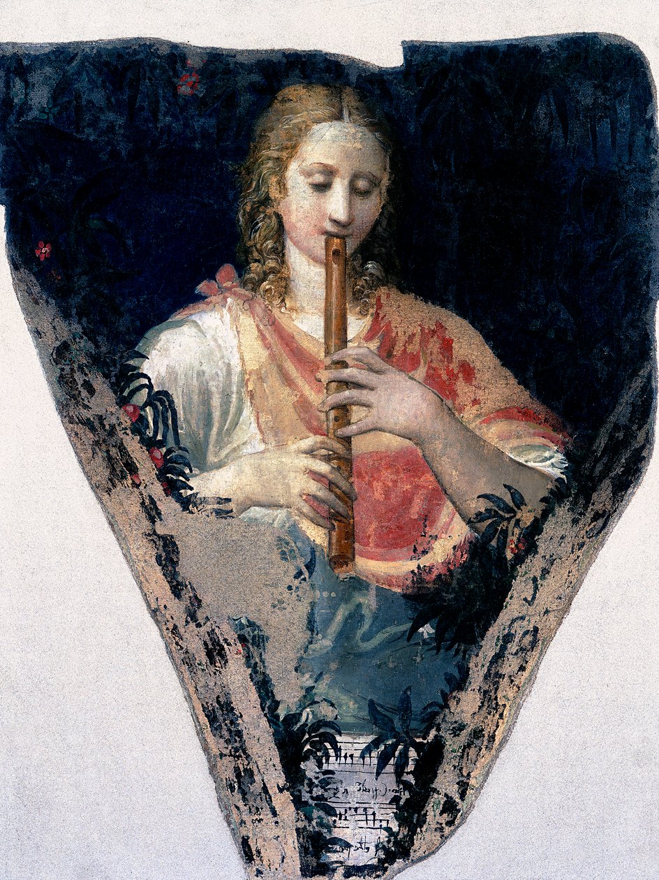 Postacie muzyków autorstwa Nicolo dell Abate
