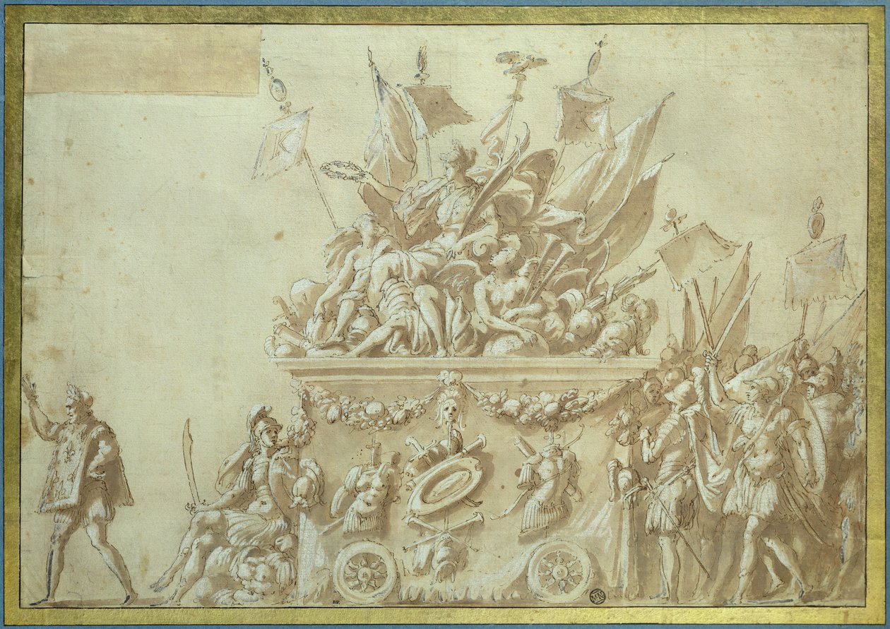 Triumfalny wjazd Karola IX (1550-74) autorstwa Nicolo dell Abate
