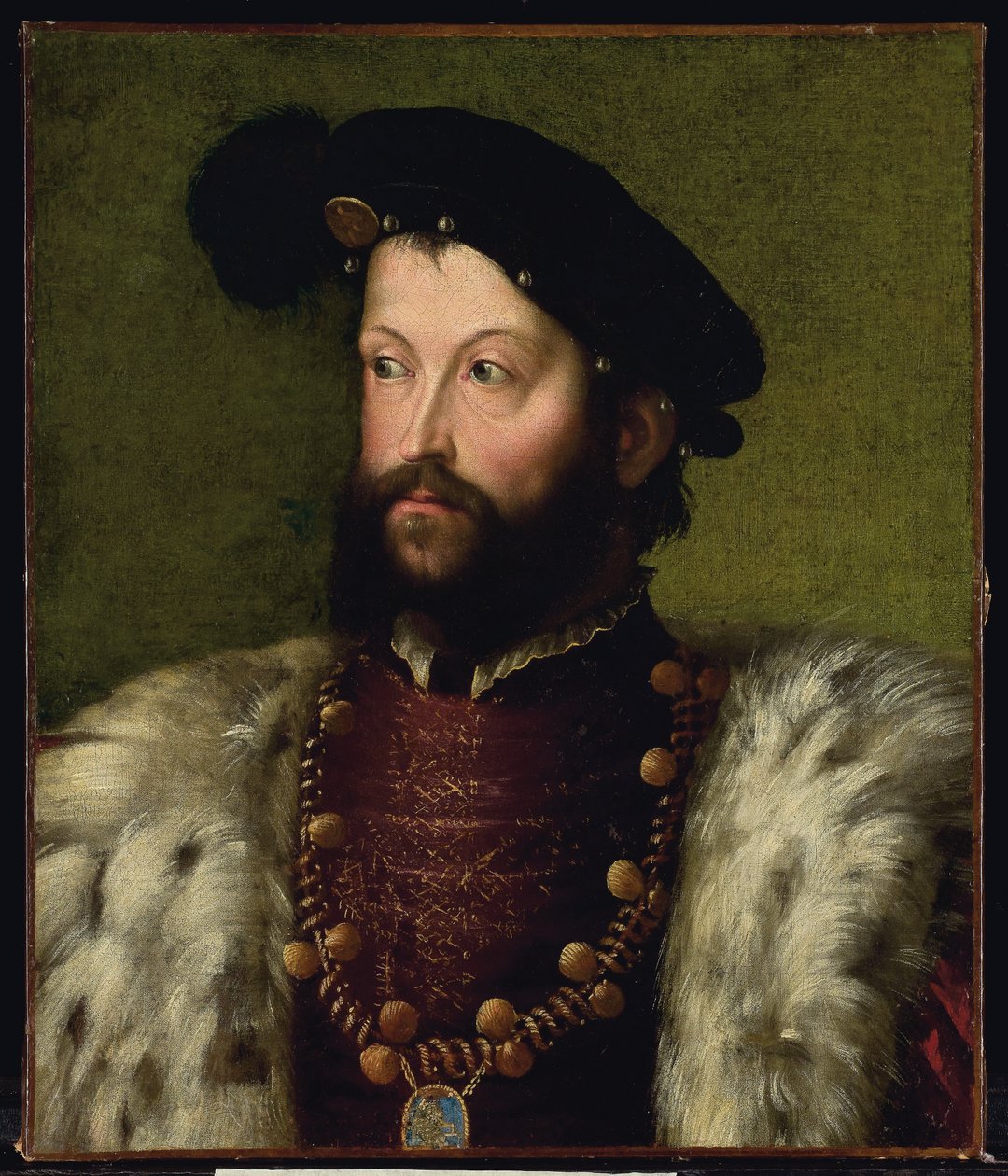 Portret mężczyzny, przypuszczalnie Ercole II d „Este autorstwa Nicolo dell Abate