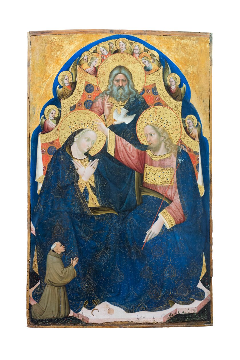 Koronacja NMP z ofiarodawcą franciszkanów Niccolo