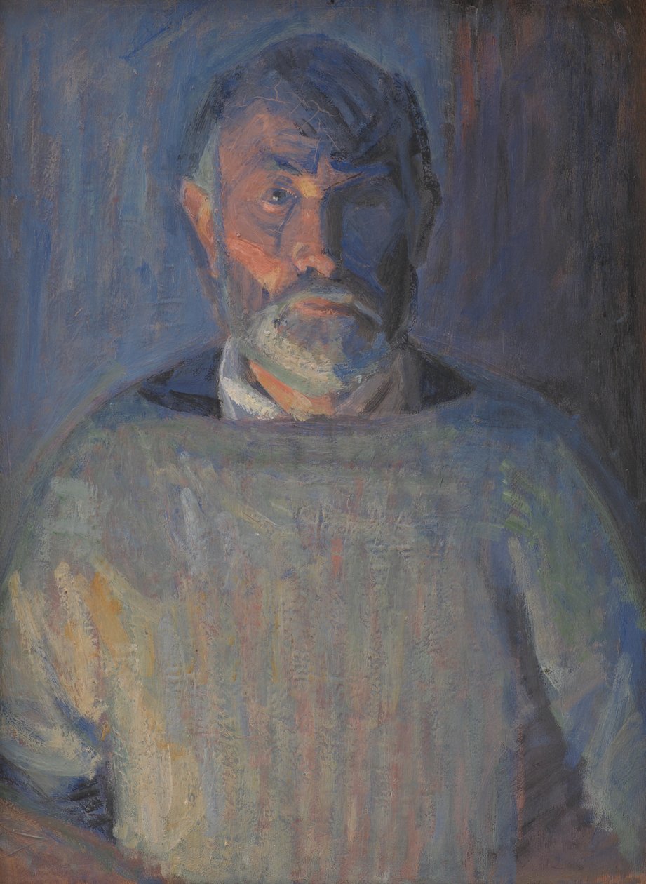 Portret artysty. Światło lampy autorstwa Niels Larsen Stevns