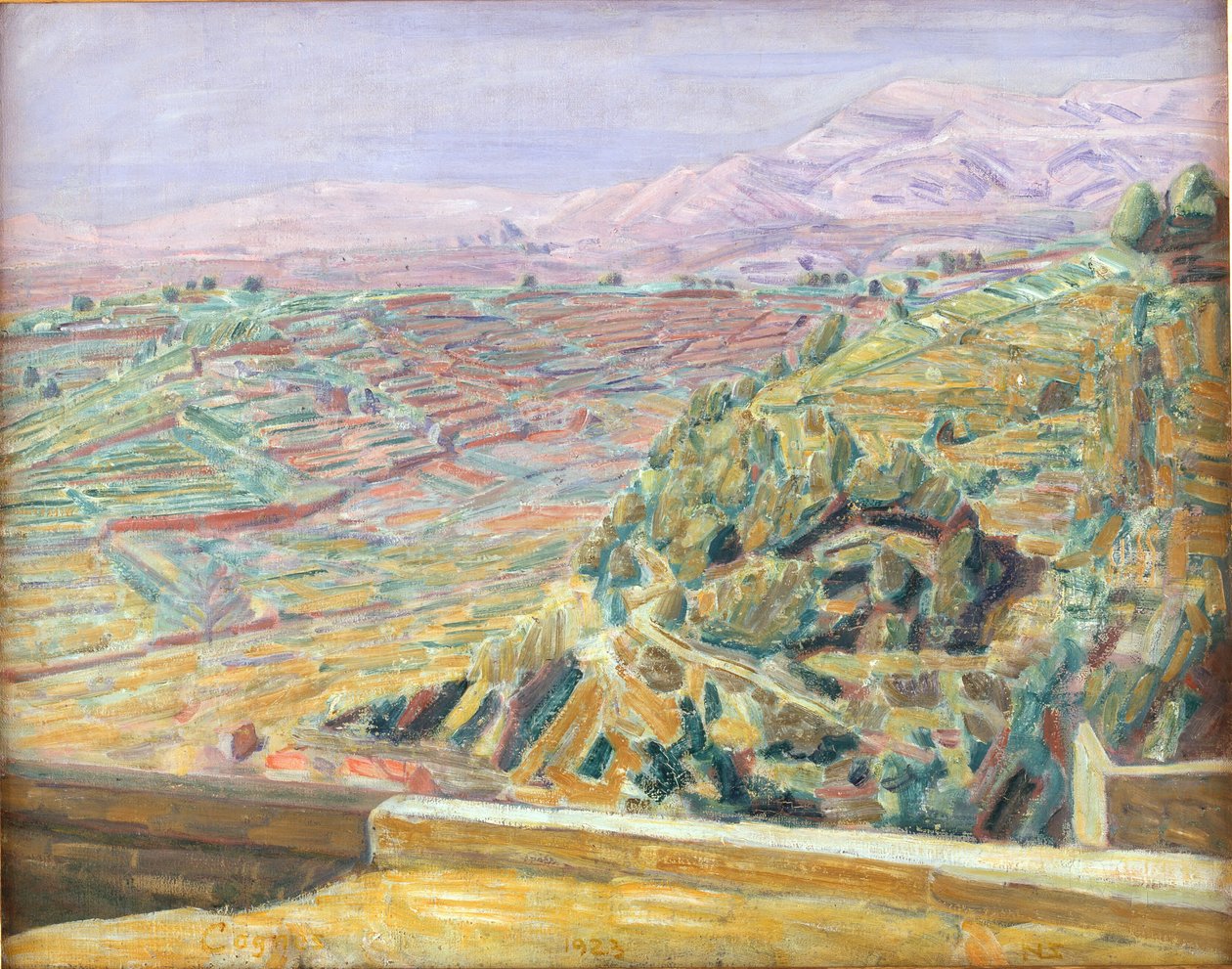 Widok z Placu Zamkowego, Cagnes autorstwa Niels Larsen Stevns