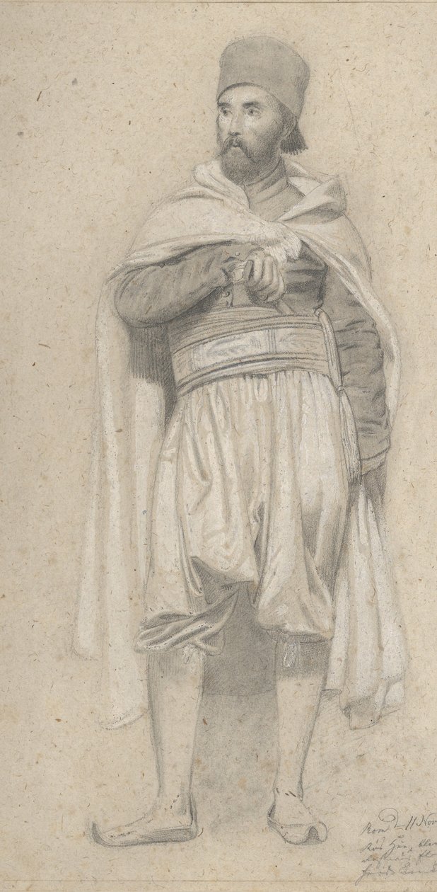 Turecki wojownik, 1843 . autorstwa Niels Simonsen