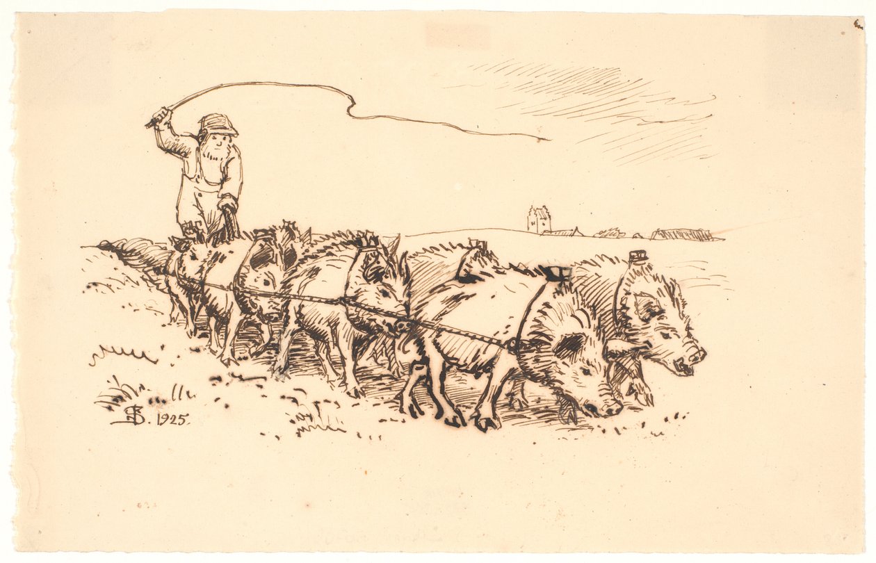 Pługi Blære Bonde autorstwa Niels Skovgaard
