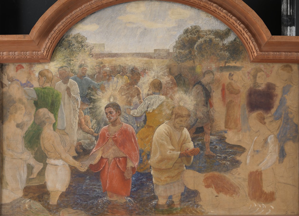 Chrzest w dniu Pięćdziesiątnicy autorstwa Niels Skovgaard