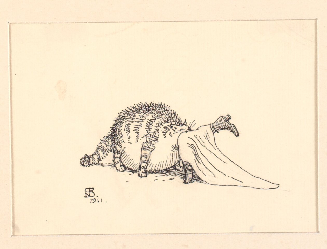 Ilustracja do Grubego Kota autorstwa Niels Skovgaard
