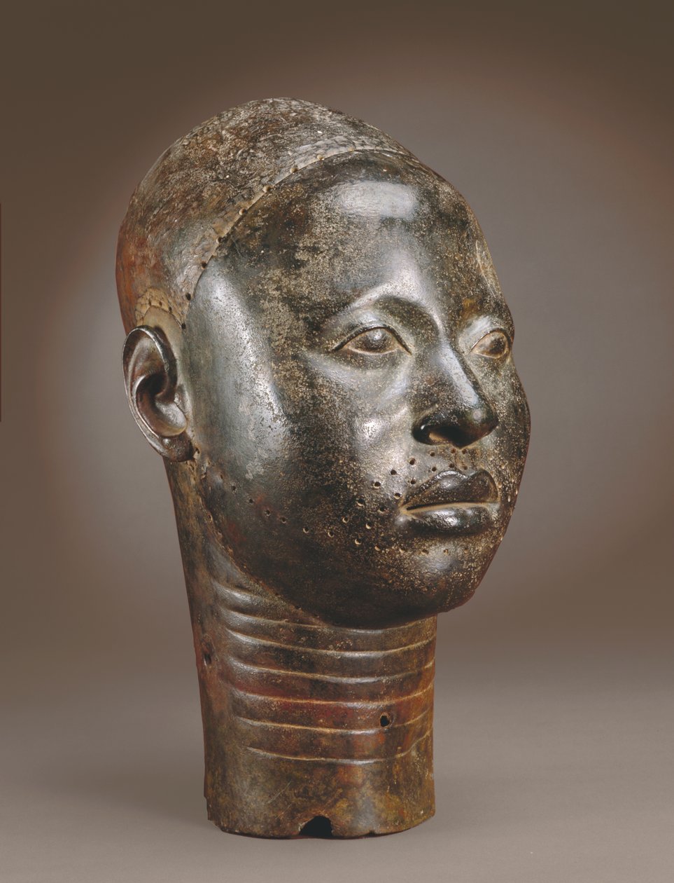 Głowa Oni, Ife, XII-XV w. (mosiądz cynkowy) autorstwa Nigerian