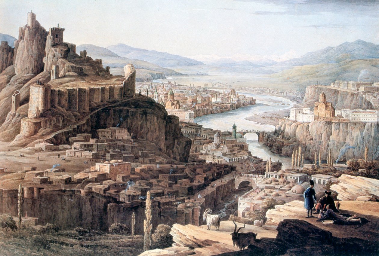 „Widok Tyflisu”, 1830 r. autorstwa Nikandor Grigorievich Chernetsov
