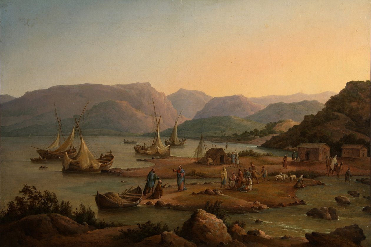 Powołanie pierwszych apostołów, 1866 autorstwa Nikanor Grigoryevich Chernetsov