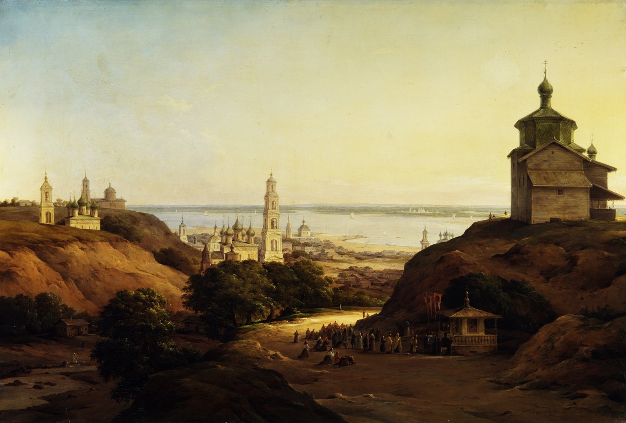 Widok Juriewa-Powolżskiego, 1851 autorstwa Nikanor Grigoryevich Chernetsov