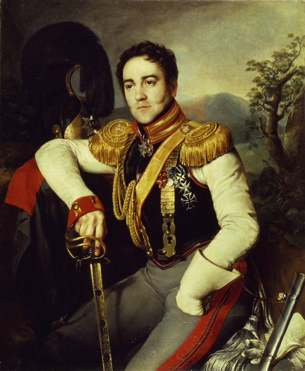Portret hrabiego Władimira Stiepanowicza Apraksina 1796-1833, 1829 autorstwa Nikifor Stepanovich Krylov
